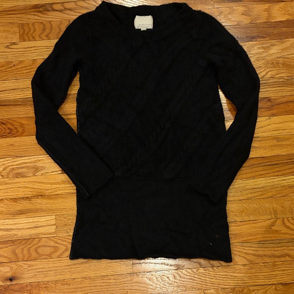 Banana Republic Heritage Black Cashmere Sweater